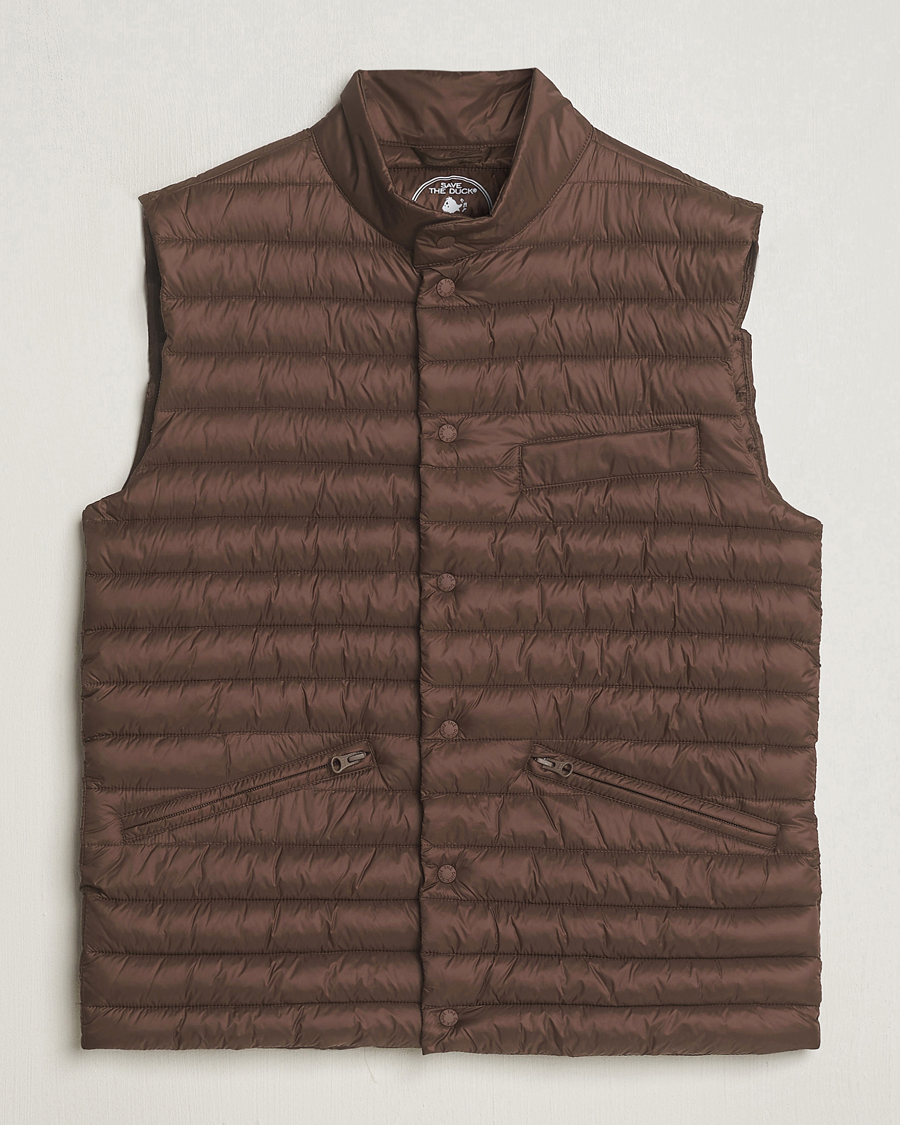Herr | Jackor | Save The Duck | Aiko Lightweigt Padded Vest Soil Brown