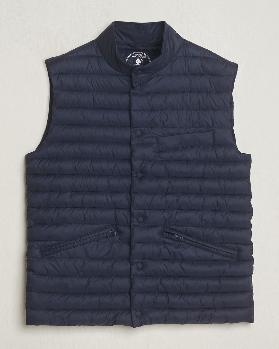Herr | Jackor | Save The Duck | Aiko Lightweigt Padded Vest Blue Black