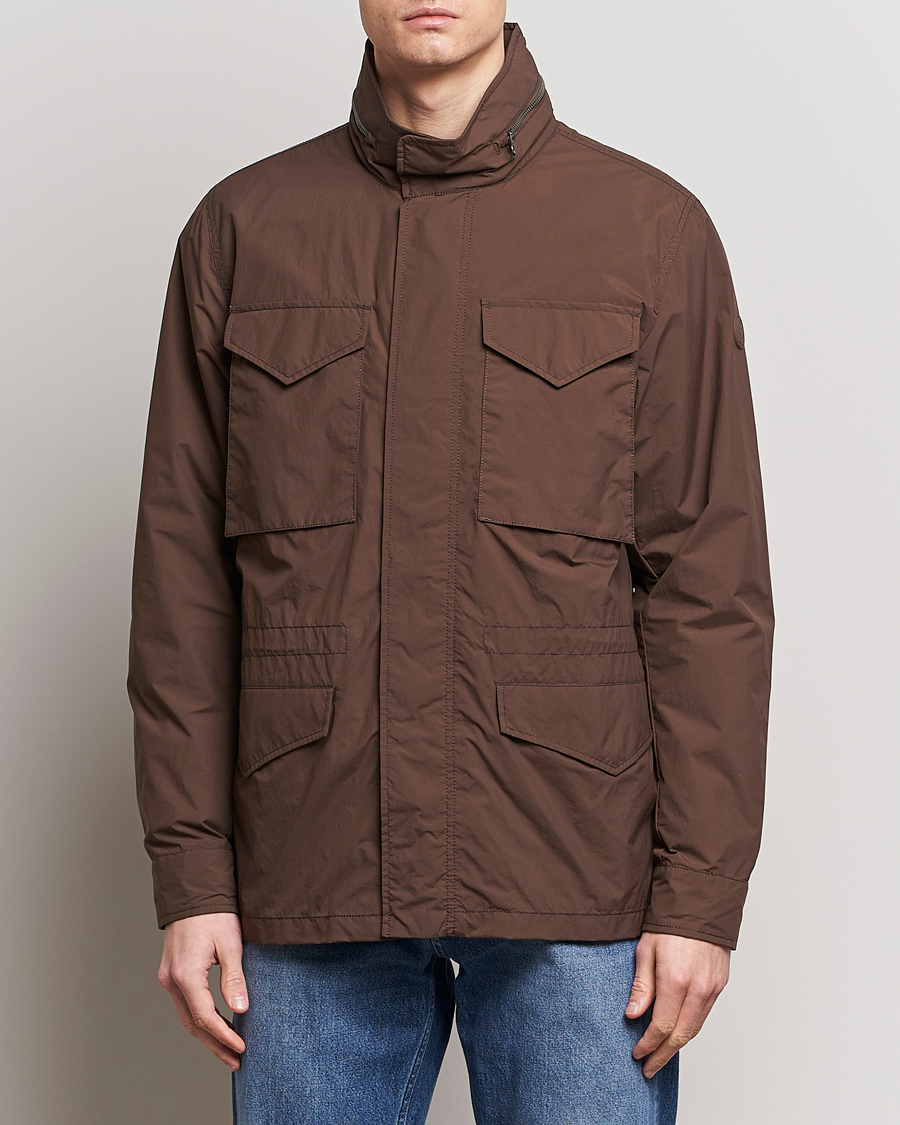 Herr | Kläder | Save The Duck | Mako Water Repellent Nylon Field Jacket Soil Brown