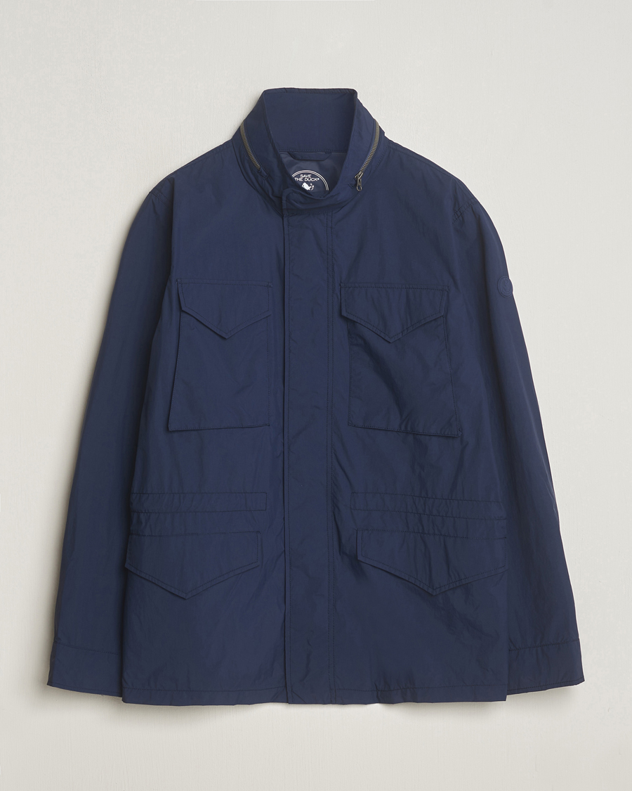 Herr | Jackor | Save The Duck | Mako Water Repellent Nylon Field Jacket Navy Blue