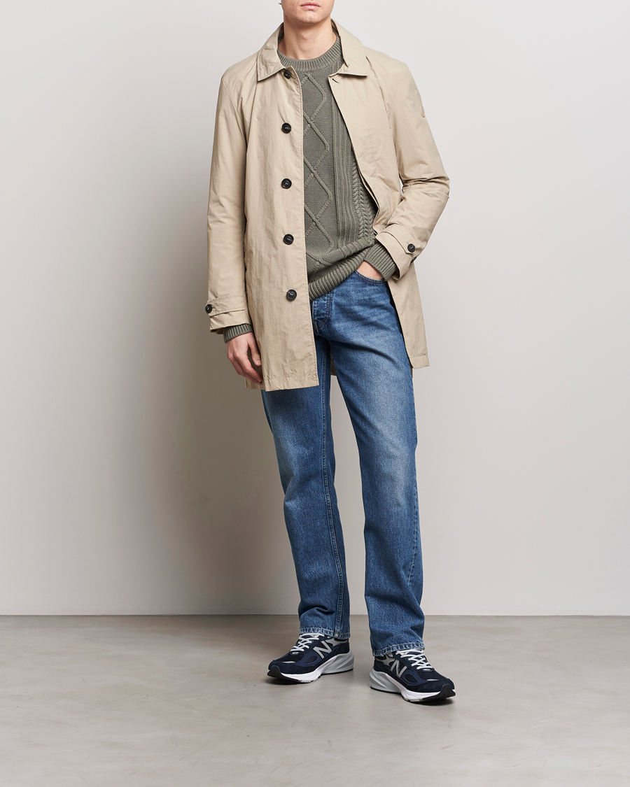 Herr | Jackor | Save The Duck | Rhys Water Repellent Nylon Coat Stone Beige