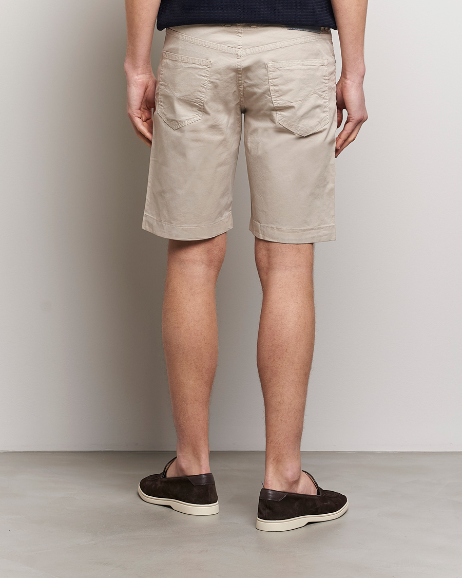 Herr | Shorts | Jacob Cohën | Nicolas Cotton Gabardine Shorts Beige