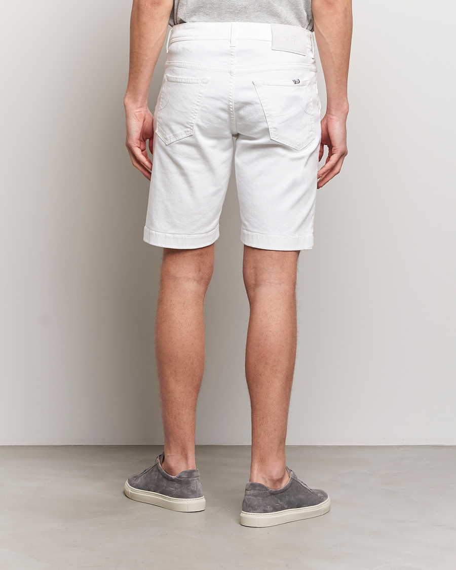Herr | Shorts | Jacob Cohën | Lou Stretch Denim Shorts White