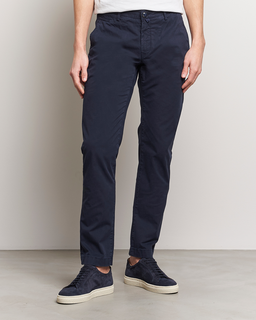 Herr | Jacob Cohën | Jacob Cohën | Bobby Cotton Gabardine Chinos Navy