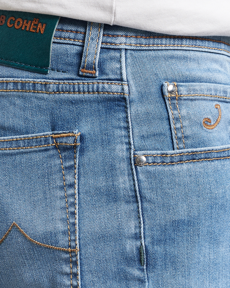 Herr | Jeans | Jacob Cohën | Nick Slim Fit Stretch Jeans Light Blue