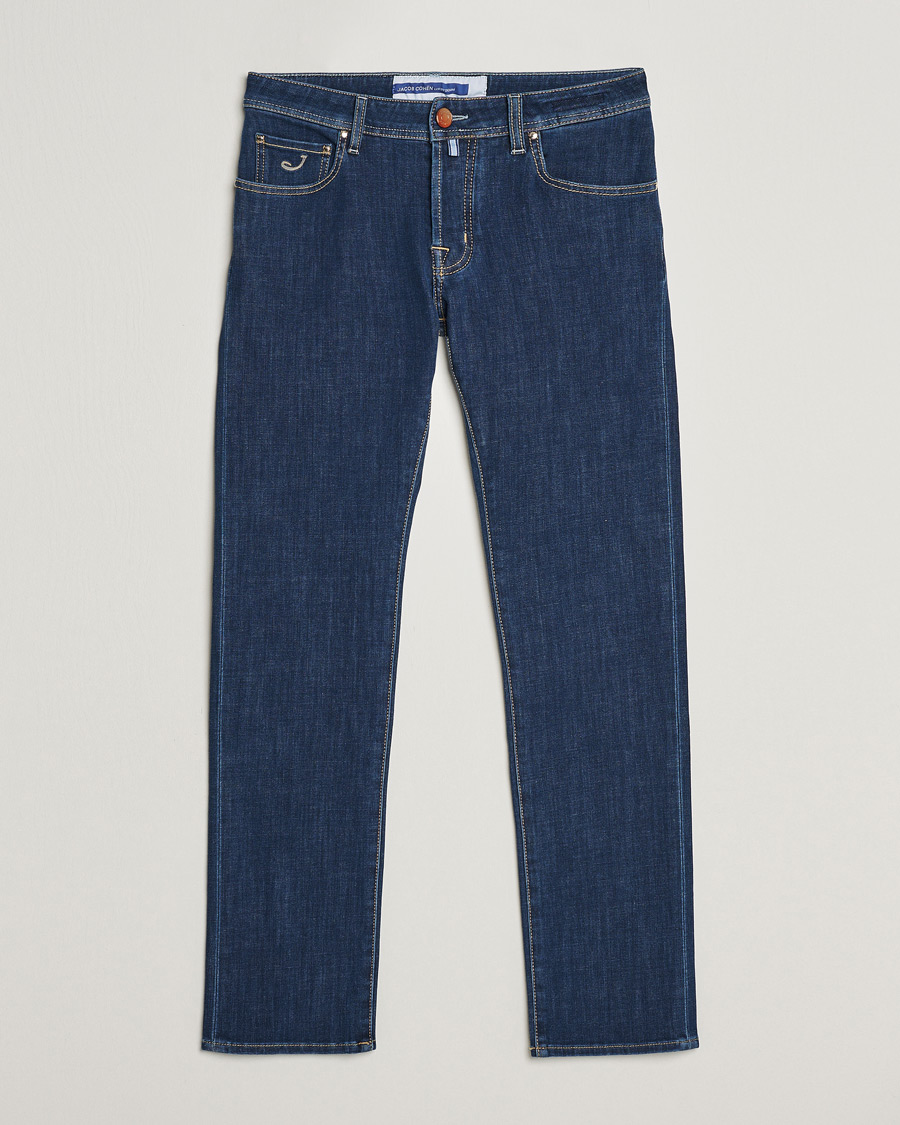 Herr | Jeans | Jacob Cohën | Nick Slim Fit Dual Stretch Jeans Dark Blue