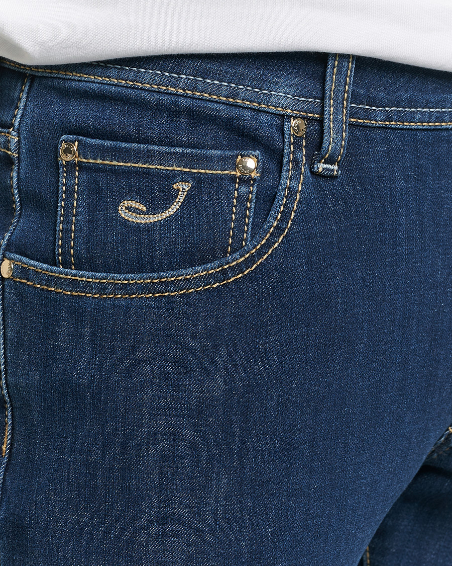 Herr | Jeans | Jacob Cohën | Nick Slim Fit Dual Stretch Jeans Dark Blue
