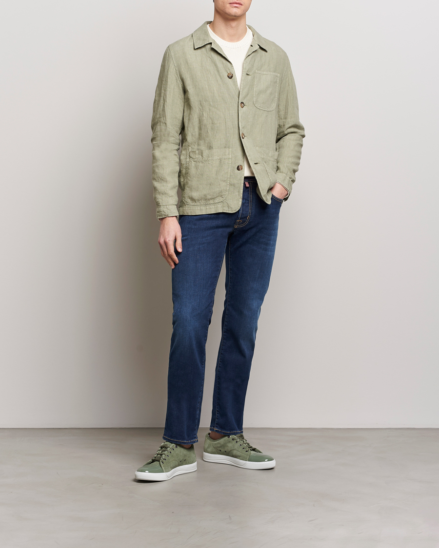 Herr | Jeans | Jacob Cohën | Bard Slim Fit Stretch Jeans Dark Blue