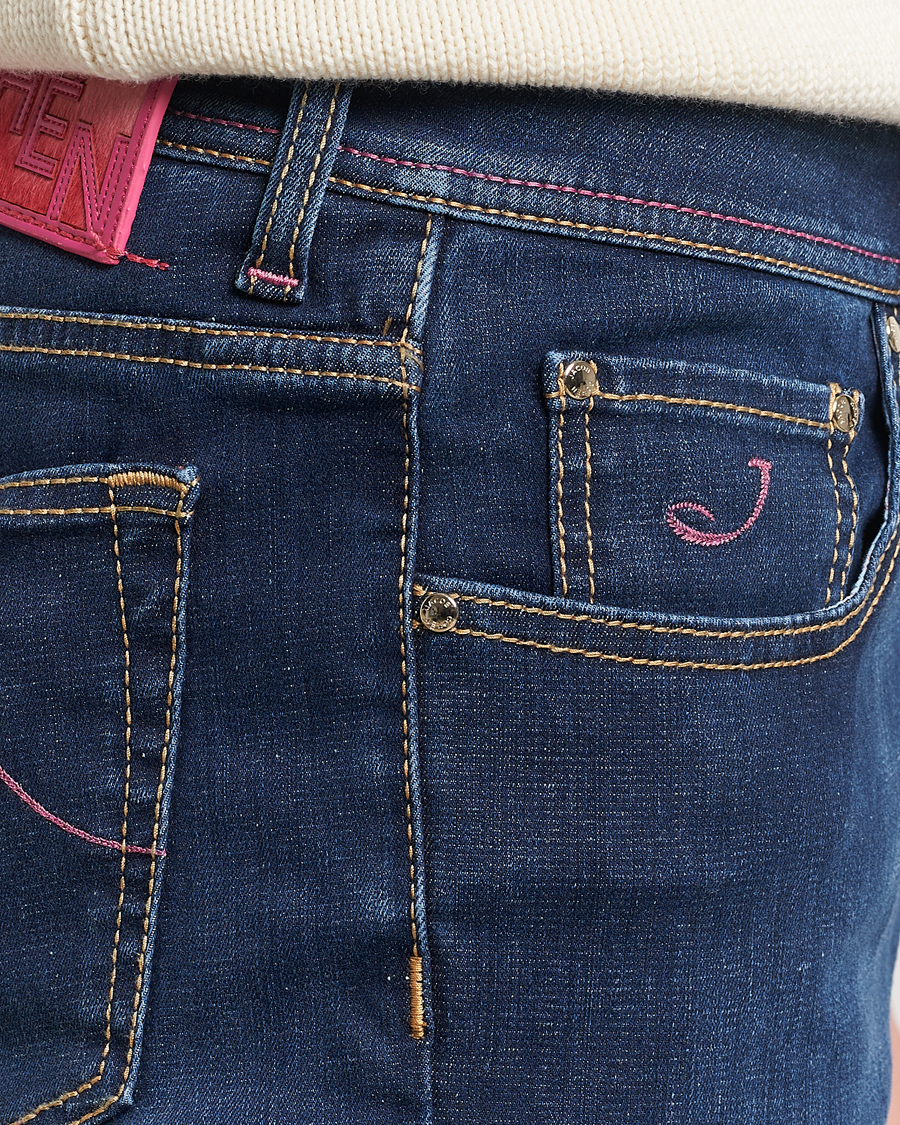Herr | Jeans | Jacob Cohën | Bard Slim Fit Stretch Jeans Dark Blue
