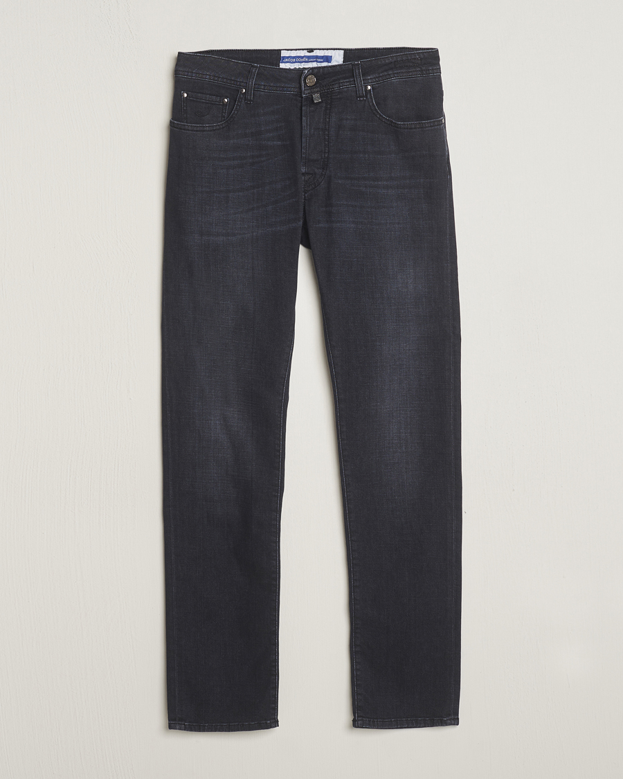 Herr | Jeans | Jacob Cohën | Bard Slim Fit Stretch Jeans Grey Black