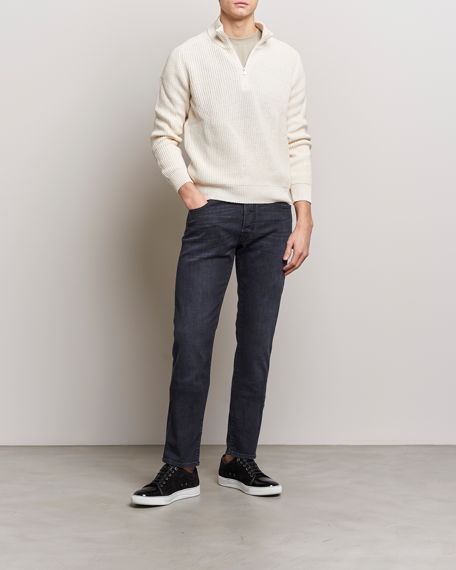 Herr | Jeans | Jacob Cohën | Bard Slim Fit Stretch Jeans Grey Black