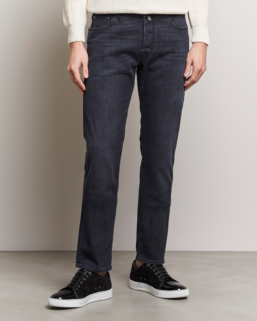 Herr | Grå jeans | Jacob Cohën | Bard Slim Fit Stretch Jeans Grey Black