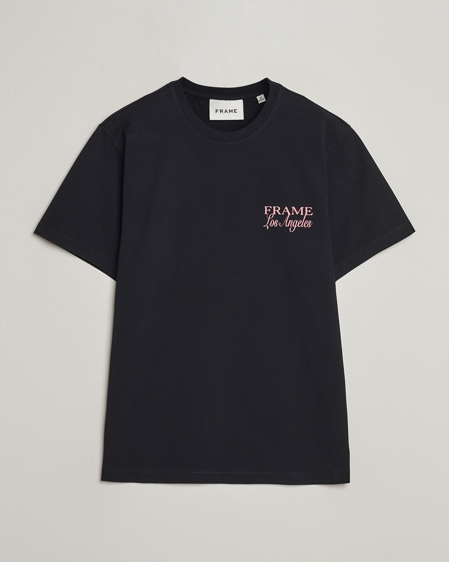 Herr | T-Shirts | FRAME | LA Logo T-Shirt Black