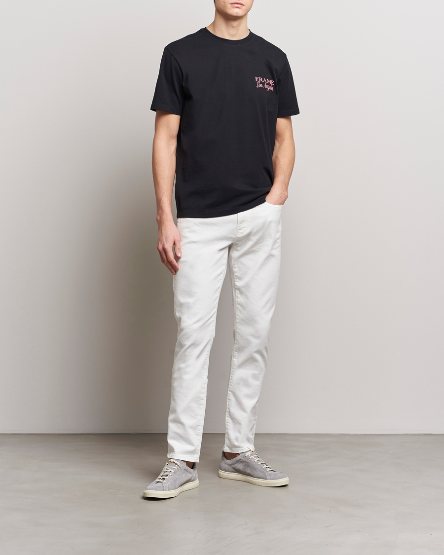 Herr | T-Shirts | FRAME | LA Logo T-Shirt Black