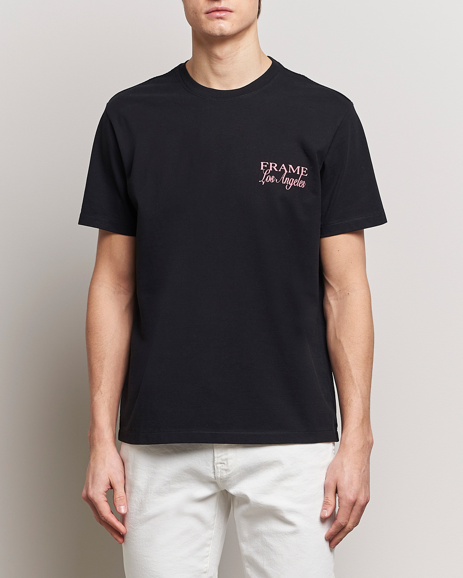 Herr | Svarta t-shirts | FRAME | LA Logo T-Shirt Black