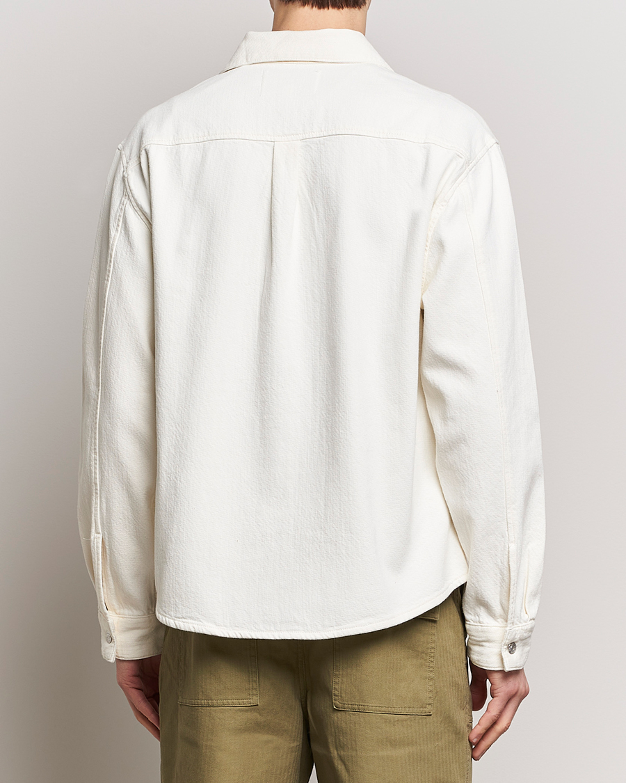 Herr | Skjortor | FRAME | Textured Terry Overshirt Off White
