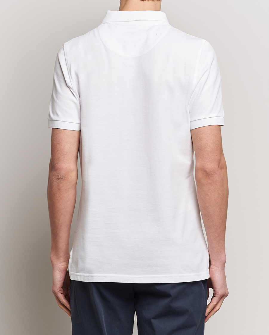 Herr | Pikéer | Stenströms | Organic Cotton Piquet Polo Shirt White