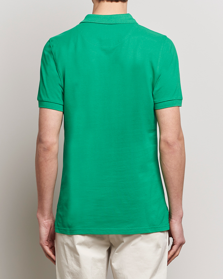 Herr | Pikéer | Stenströms | Organic Cotton Piquet Polo Shirt Green
