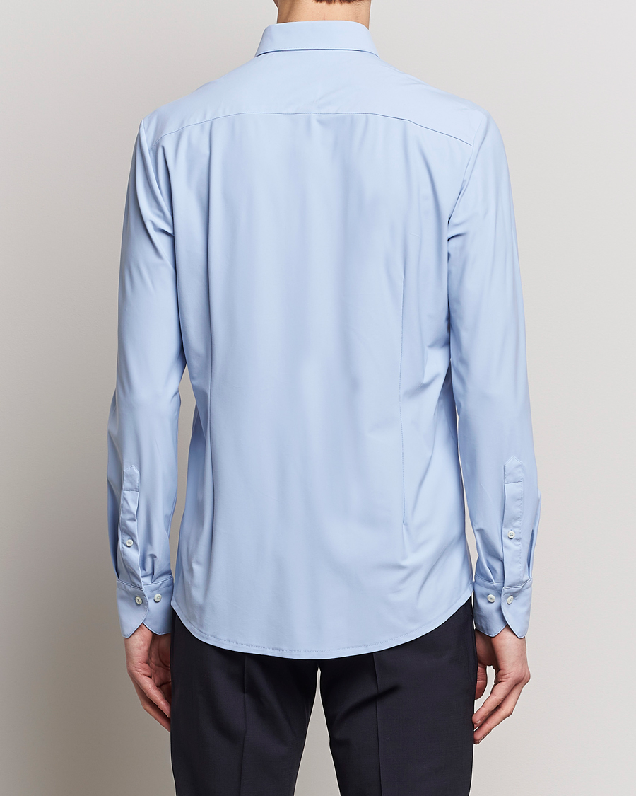 Herr | Skjortor | Stenströms | Slimline Cut Away 4-Way Stretch Shirt Light Blue