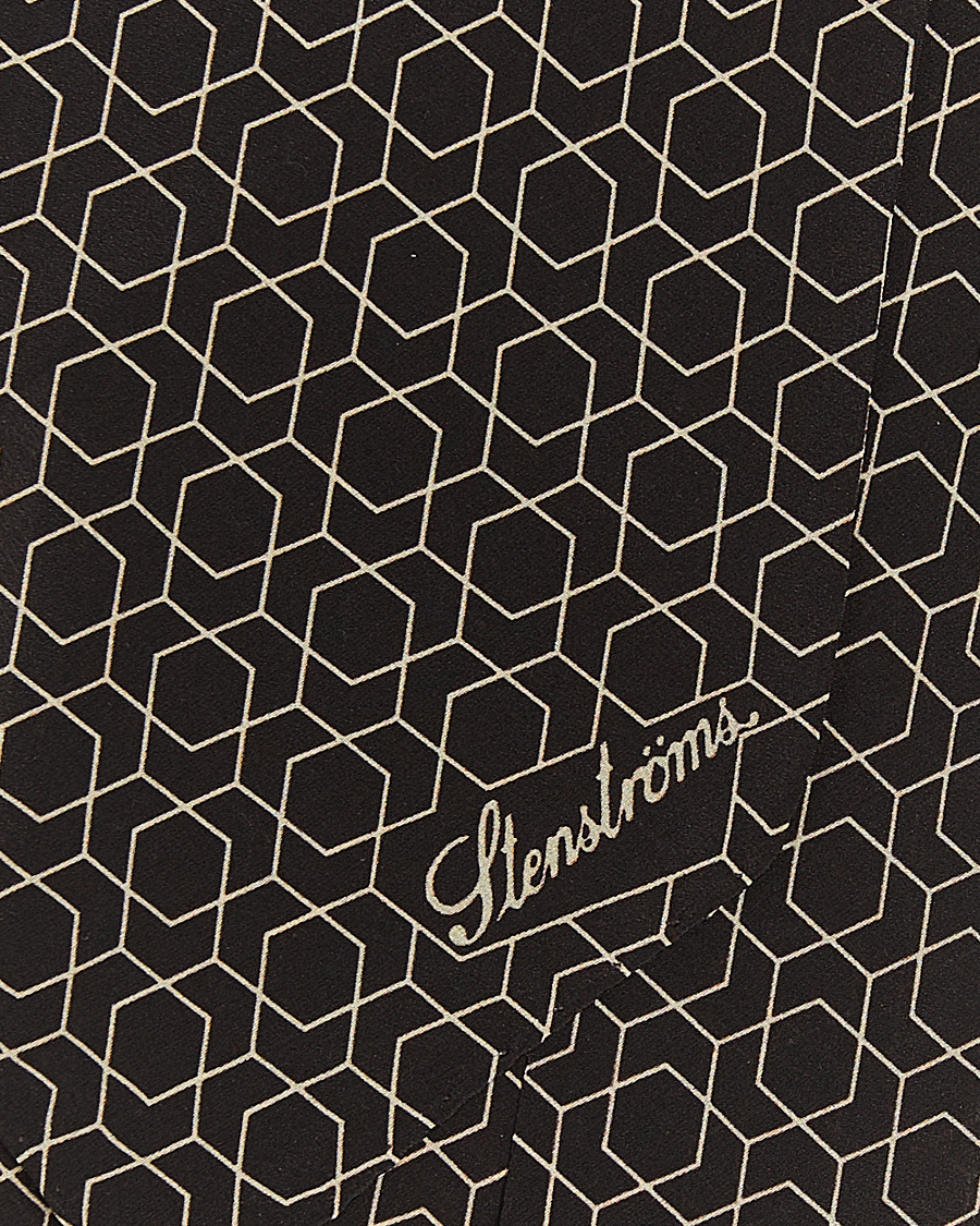 Herr | Stenströms Silk Printed Ascot Brown | Stenströms | Silk Printed Ascot Brown