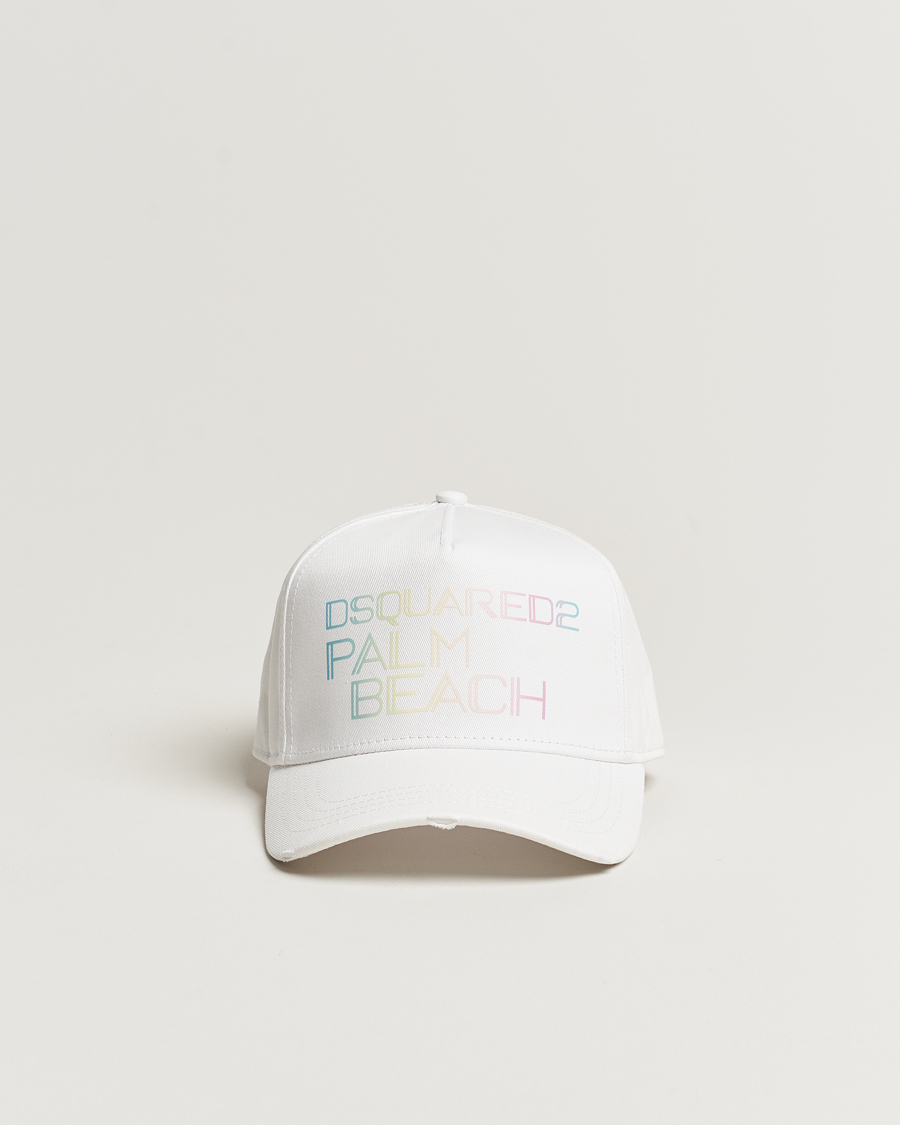Herr | Dsquared2 Palm Beach Baseball Cap White | Dsquared2 | Palm Beach Baseball Cap White