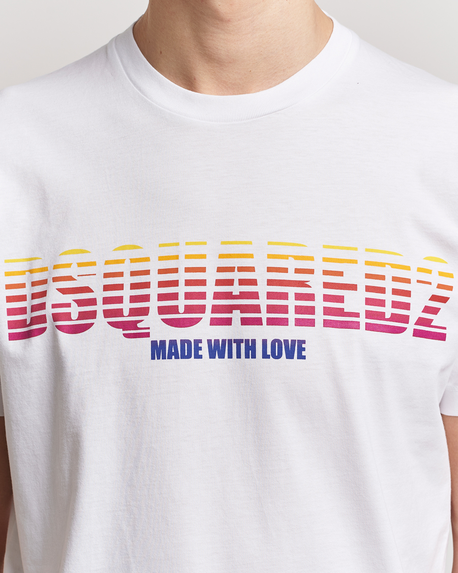 Herr | T-Shirts | Dsquared2 | Cool Fit Crew Neck T-Shirt White