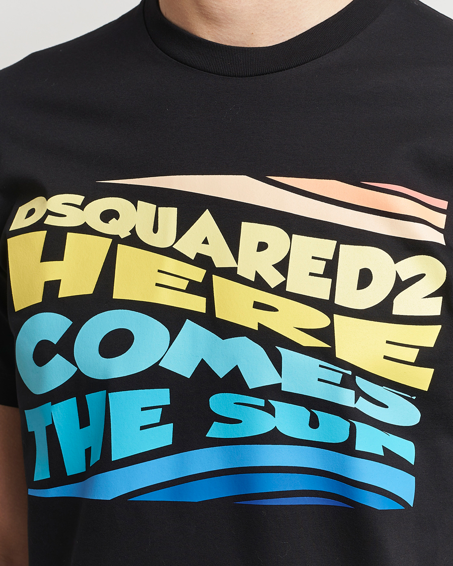 Herr | T-Shirts | Dsquared2 | Cool Fit Crew Neck T-Shirt Black