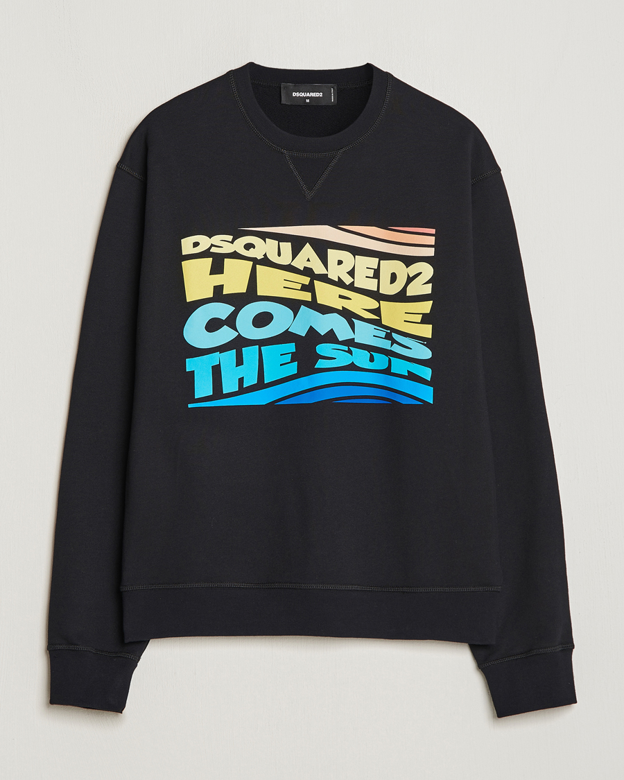 Herr | Tröjor | Dsquared2 | Cool Fit Crew Neck Sweatshirt Black