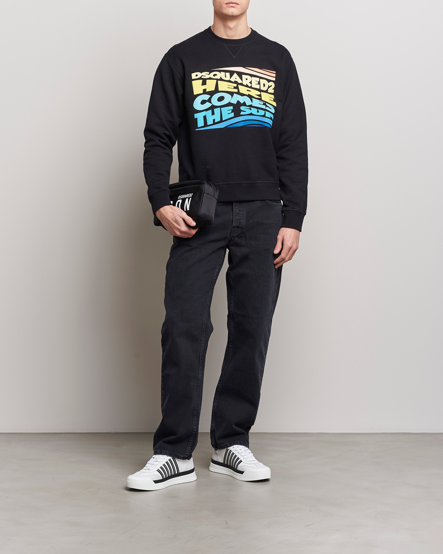 Herr | Tröjor | Dsquared2 | Cool Fit Crew Neck Sweatshirt Black
