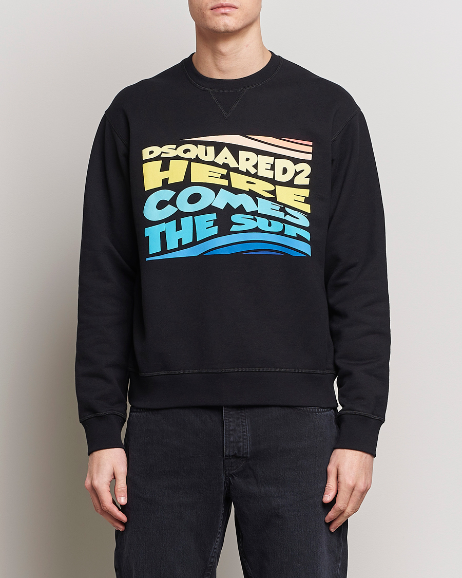 Herr | Sweatshirts | Dsquared2 | Cool Fit Crew Neck Sweatshirt Black