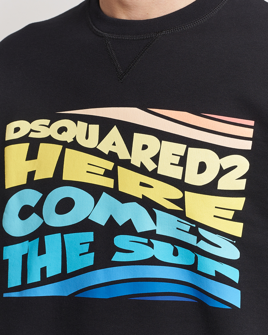 Herr | Tröjor | Dsquared2 | Cool Fit Crew Neck Sweatshirt Black