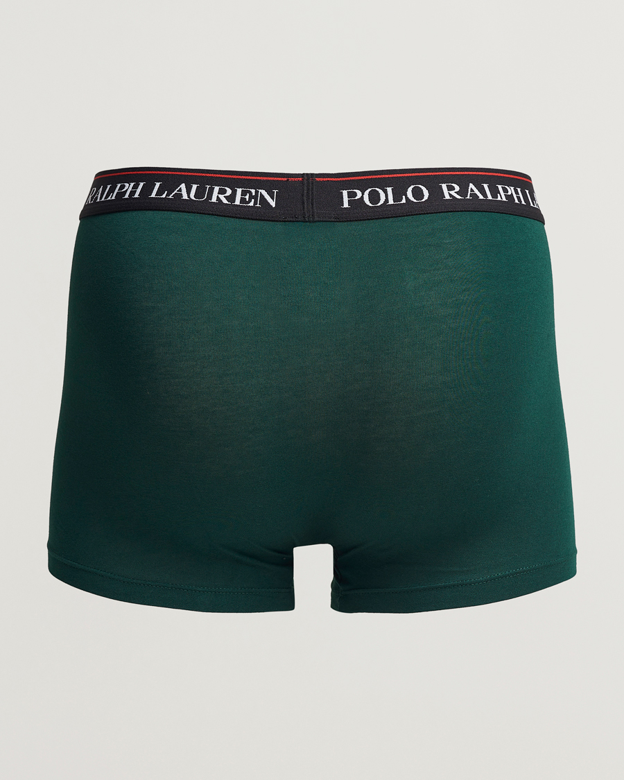 Herr | Underkläder | Polo Ralph Lauren | 3-Pack Cotton Stretch Trunk Red/Black PP/Hunter Green