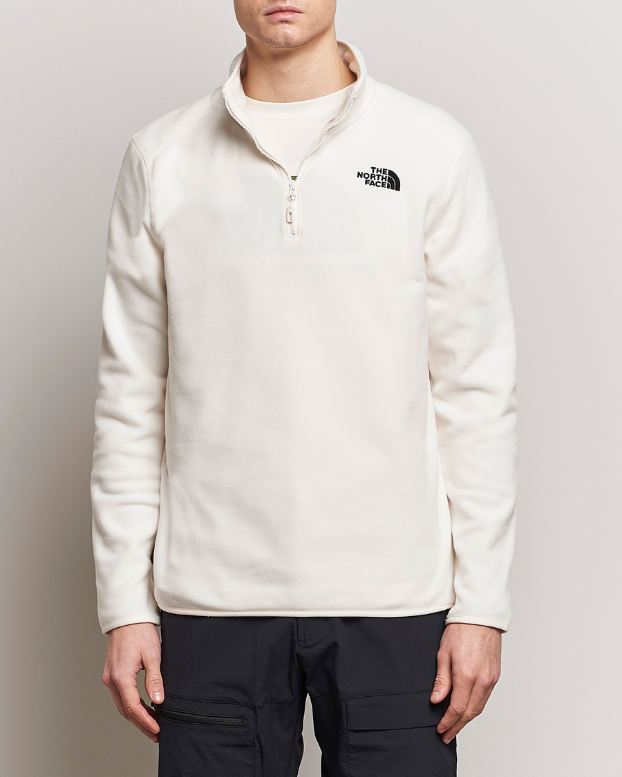 Herr | Active | The North Face | Glacier 1/4 Zip Fleece White Dune