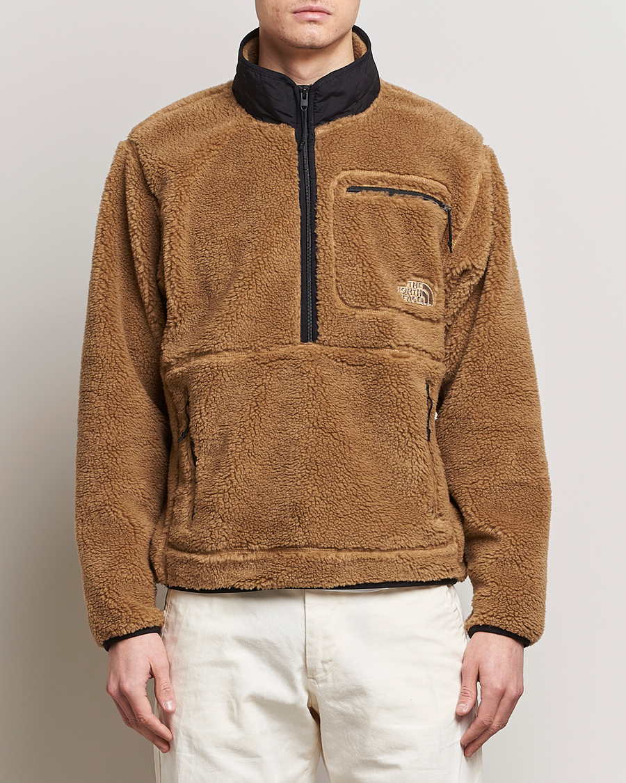 Herre |  | The North Face | Heritage Fleece Half Zip Utility Brown