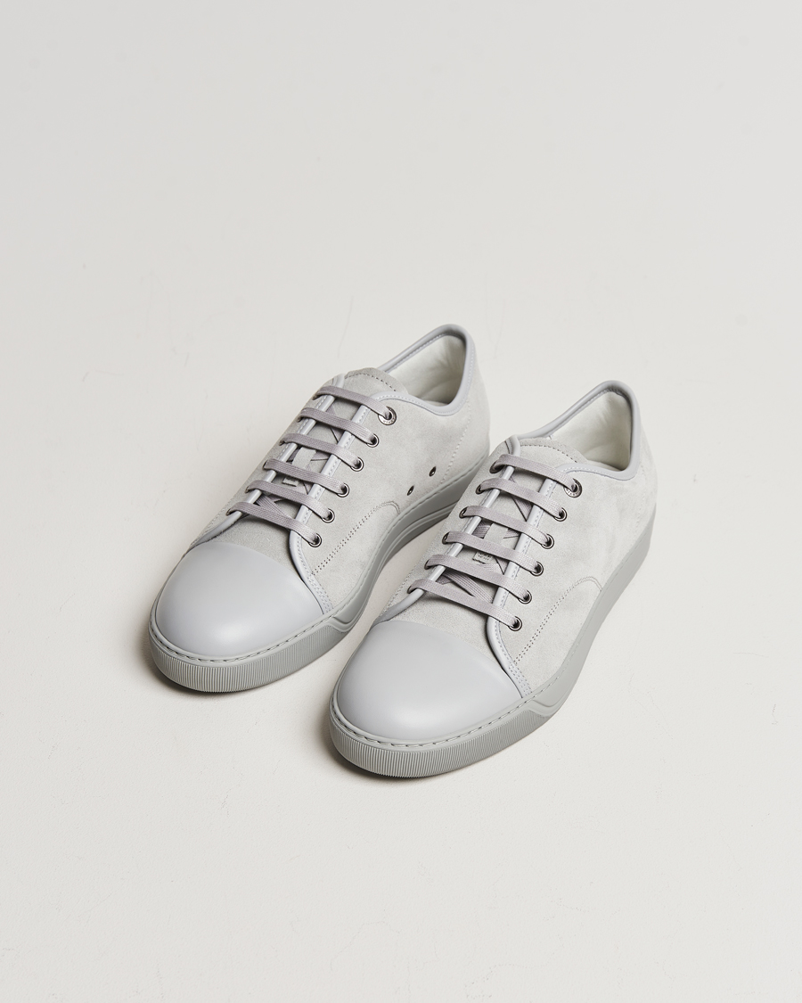 Herr | Luxury Brands | Lanvin | Nappa Cap Toe Sneaker Light Grey