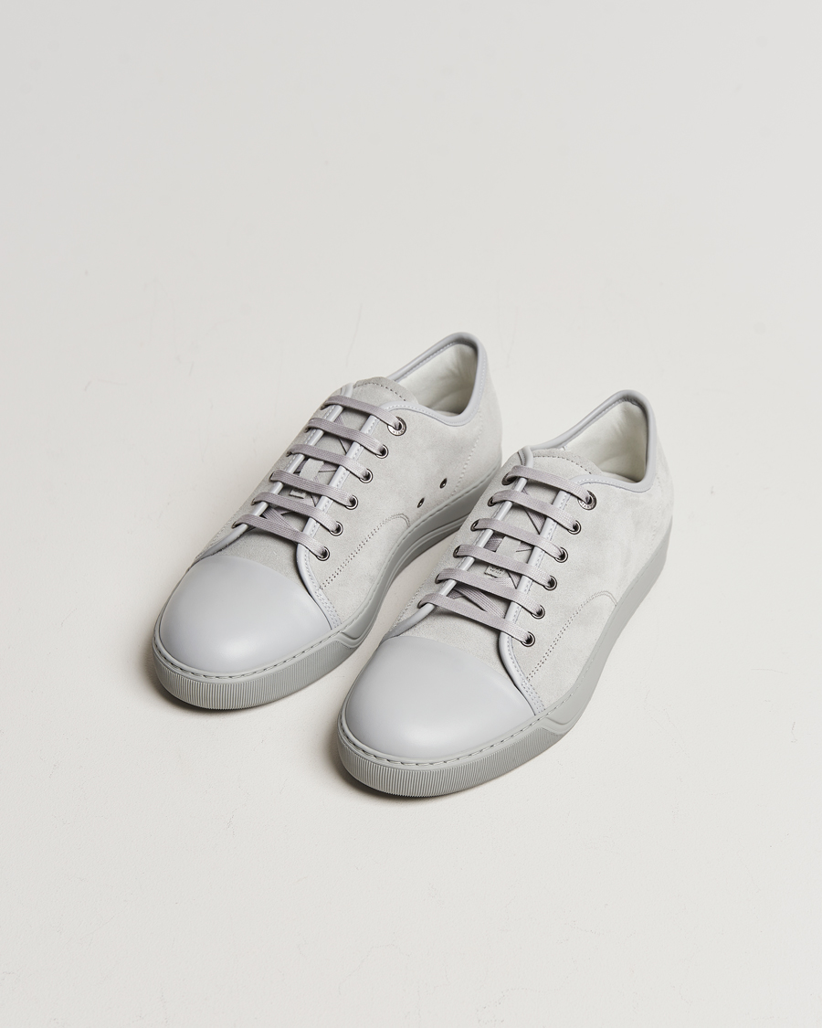 Herr | Lanvin Nappa Cap Toe Sneaker Light Grey | Lanvin | Nappa Cap Toe Sneaker Light Grey