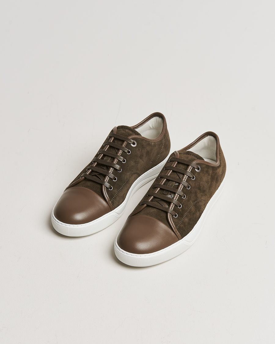 Herr | Lanvin | Lanvin | Nappa Cap Toe Sneaker Khaki