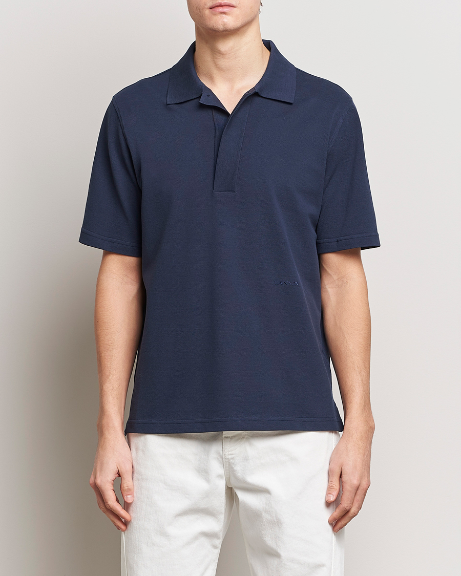 Herr | Lanvin | Lanvin | Short Sleeve Polo Thunder