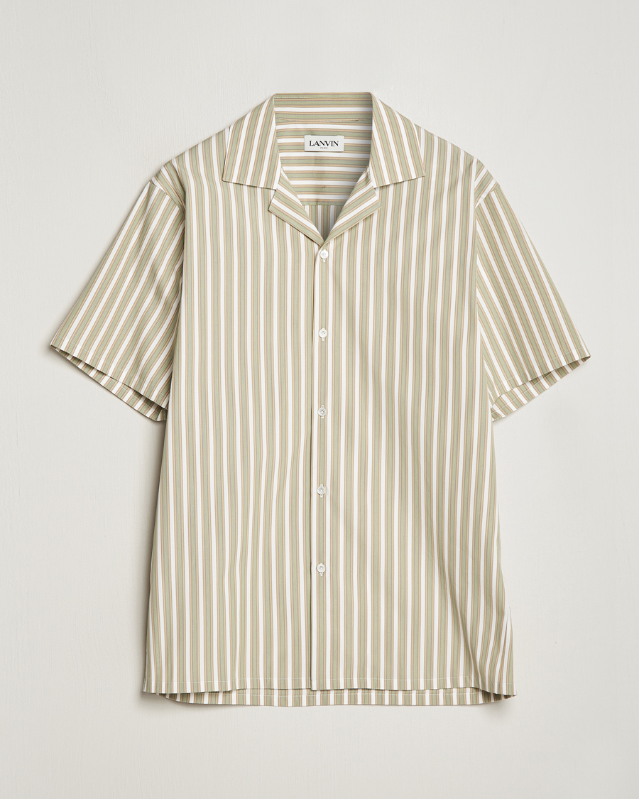 Herr | Skjortor | Lanvin | Short Sleeve Camp Shirt Green