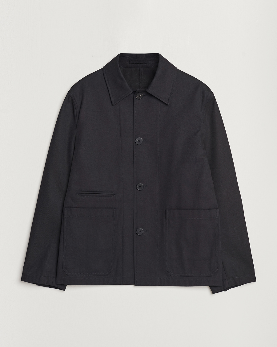 Herr | Jackor | Lanvin | Cotton Work Jacket Black