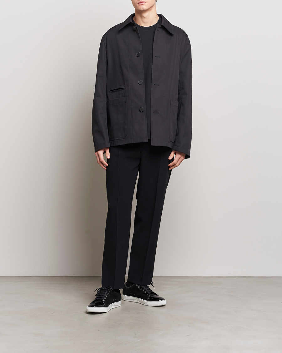 Herr | Jackor | Lanvin | Cotton Work Jacket Black