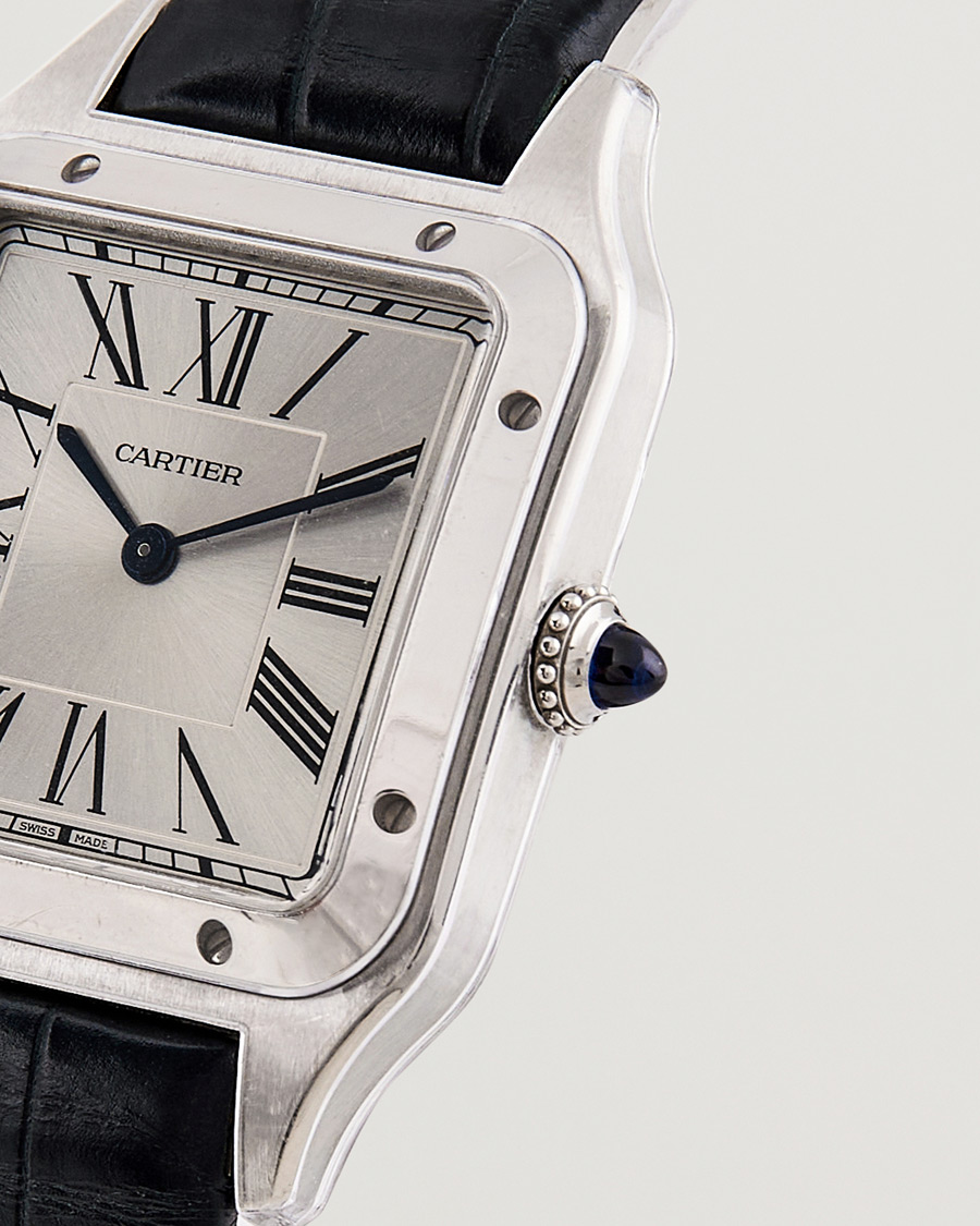 Herr | Cartier Pre-Owned Santos Dumont WSSA0022 Silver | Cartier Pre-Owned | Santos Dumont WSSA0022 Silver