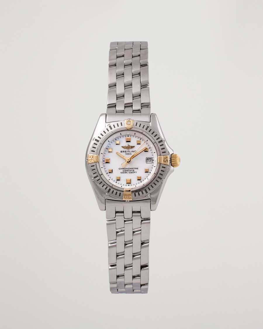 Herr | Breitling Pre-Owned Callistino B72345 Mother of Pearl Silver | Breitling Pre-Owned | Callistino B72345 Mother of Pearl Silver