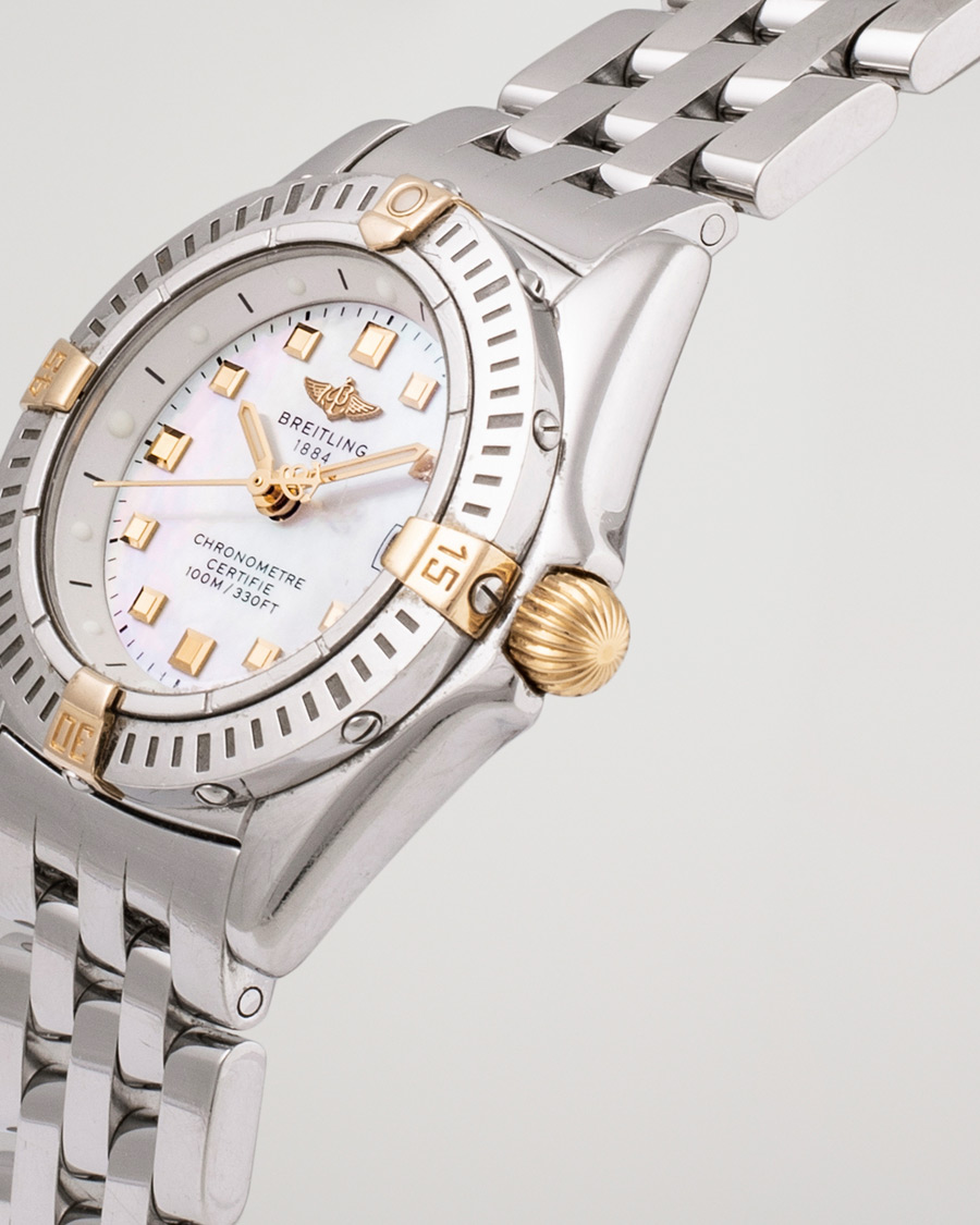 Herr | Breitling Pre-Owned Callistino B72345 Mother of Pearl Silver | Breitling Pre-Owned | Callistino B72345 Mother of Pearl Silver