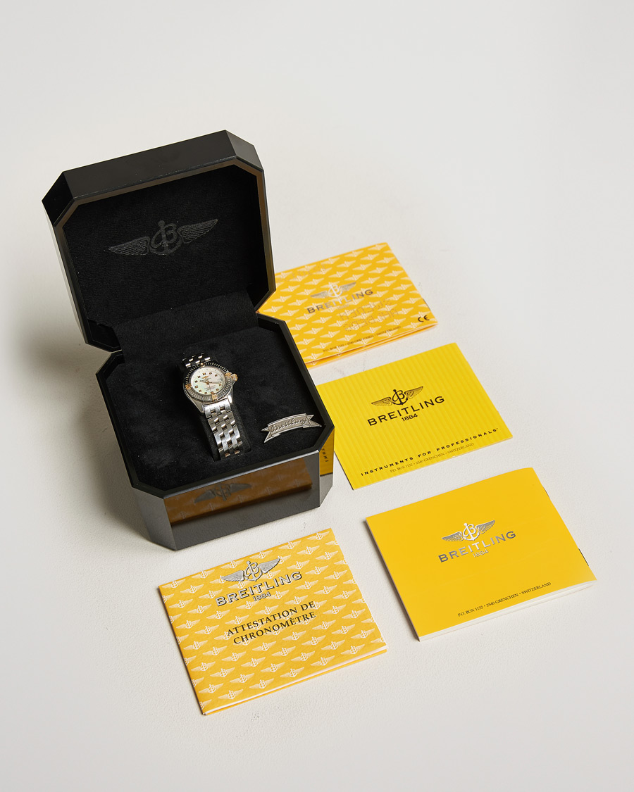 Herr | Breitling Pre-Owned Callistino B72345 Mother of Pearl Silver | Breitling Pre-Owned | Callistino B72345 Mother of Pearl Silver