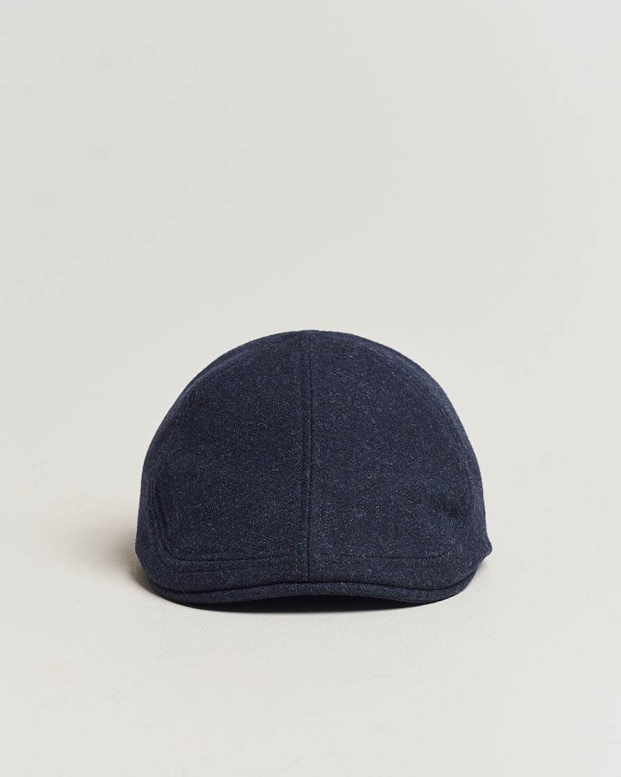 Herr | Hattar & kepsar | Wigéns | Pub Cap Melton Wool Blue Melange