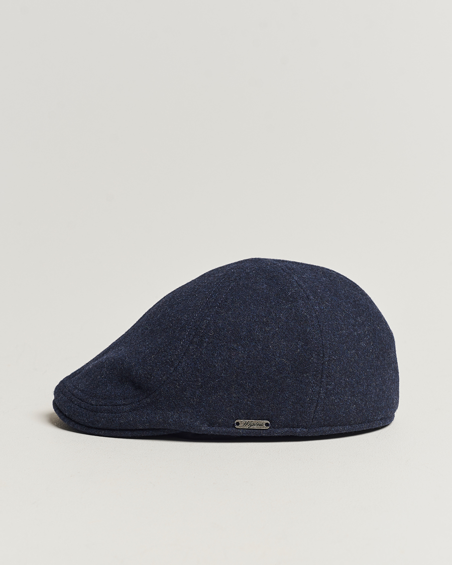 Herr | Hattar & kepsar | Wigéns | Pub Cap Melton Wool Blue Melange