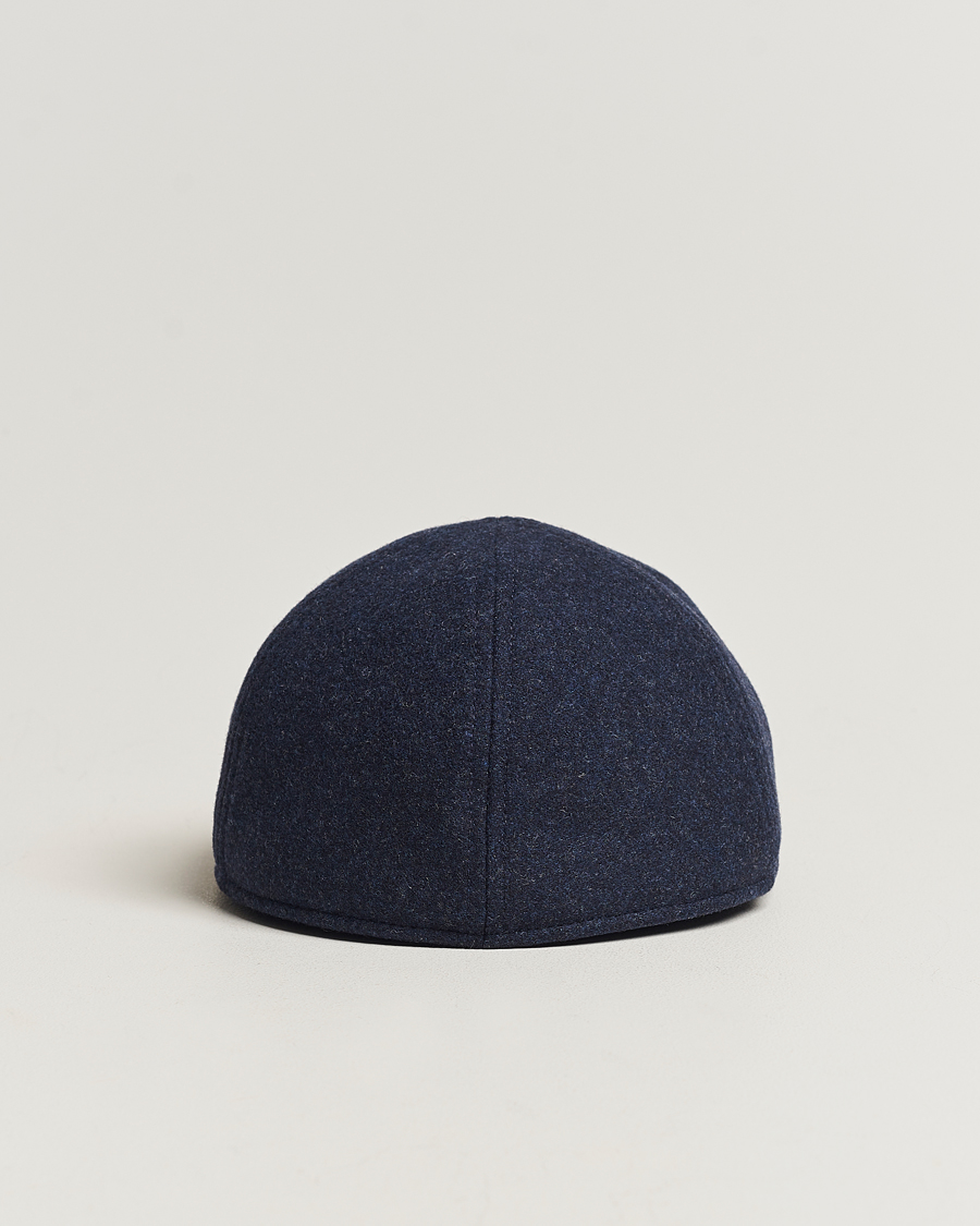 Herr | Hattar & kepsar | Wigéns | Pub Cap Melton Wool Blue Melange