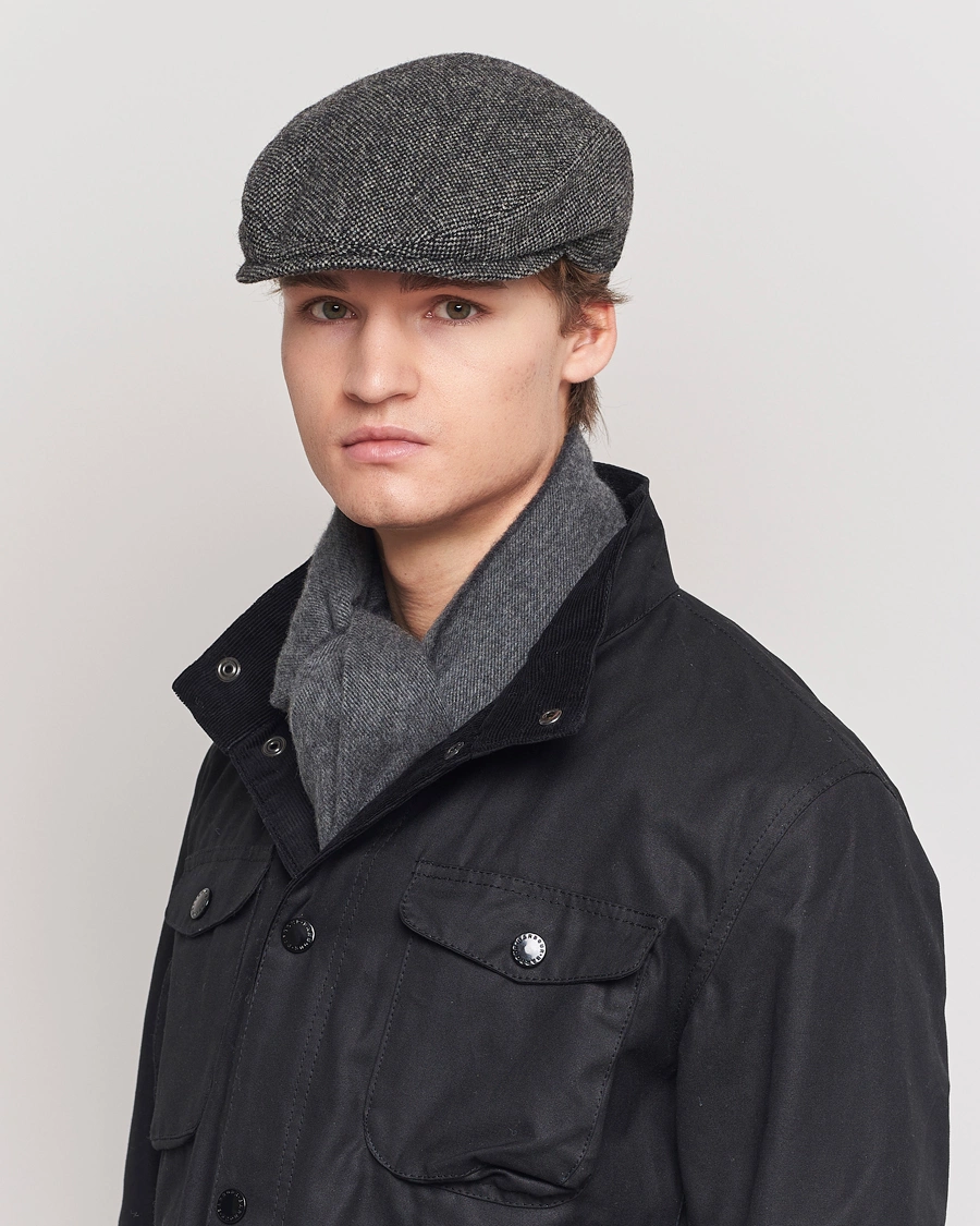 Herr | Accessoarer | Wigéns | Ivy Slim Donegal Wool Dark Grey