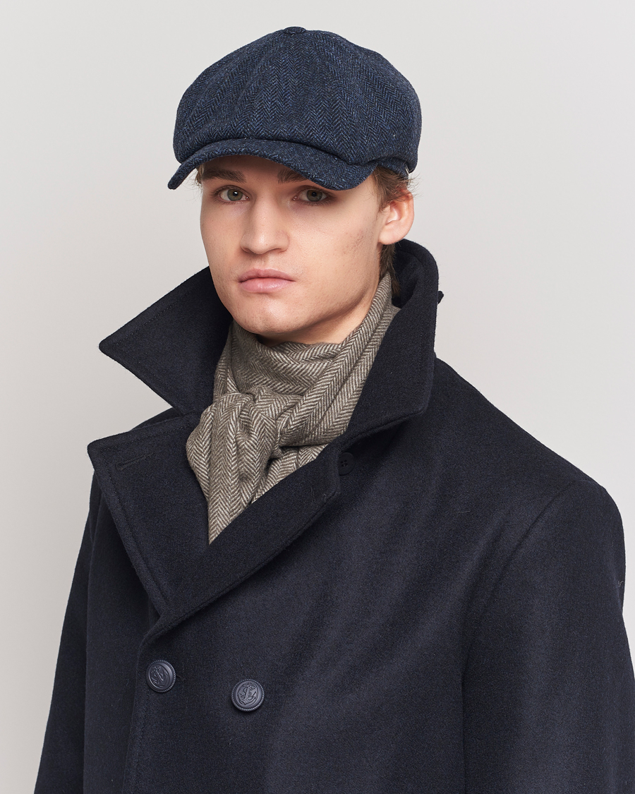 Herr | Hattar & kepsar | Wigéns | Newsboy Classic Shetland Wool Navy